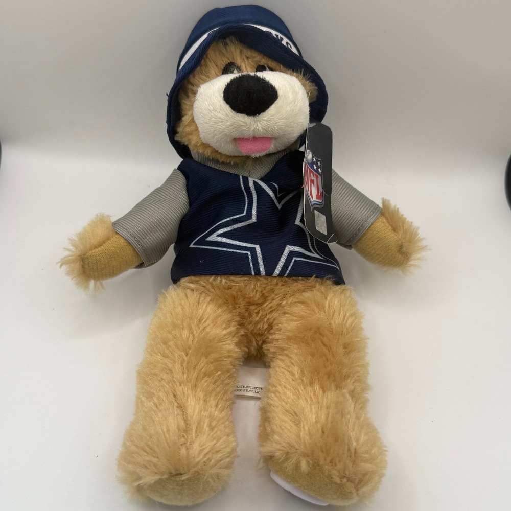 Dallas Cowboys NFL Plush Teddy‎ Bear Good Stuff Blue Jersey Hat 2012 Bucket Hat